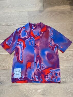 100% Authentic McQ by Alexander McQueen Short-Sleeve Button Down Shirt
